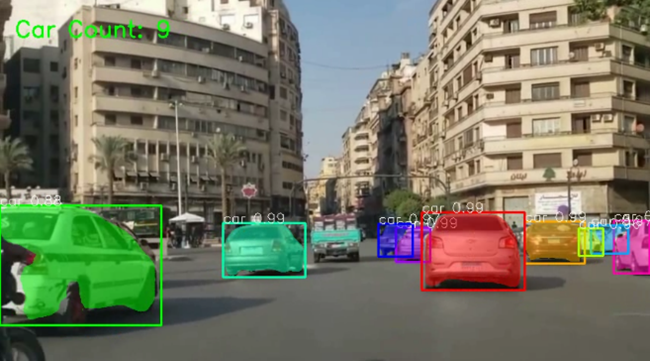 Car segmentation and Counter in videos